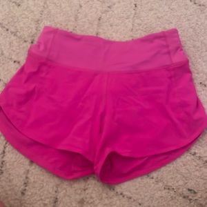 RARE Pow Pink Lululemon Speed Up Shorts 4” BARELY WORN